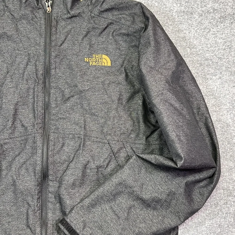 The North Face Jacket Mens Small Gray Hooded Insulated Full Zip Outdoor Hiking